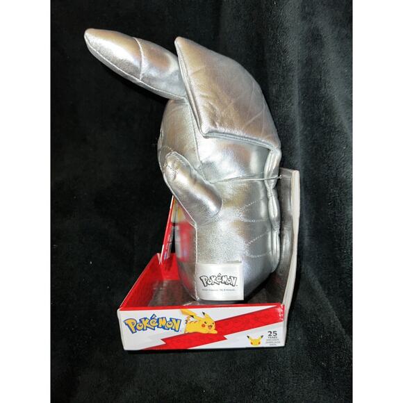 Pikachu Plush Silver 10-12" GameStop Pokemon 25th Anniversary NIB - Picture 5 of 9